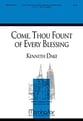 Come Thou Fount of Every Blessing SATB choral sheet music cover